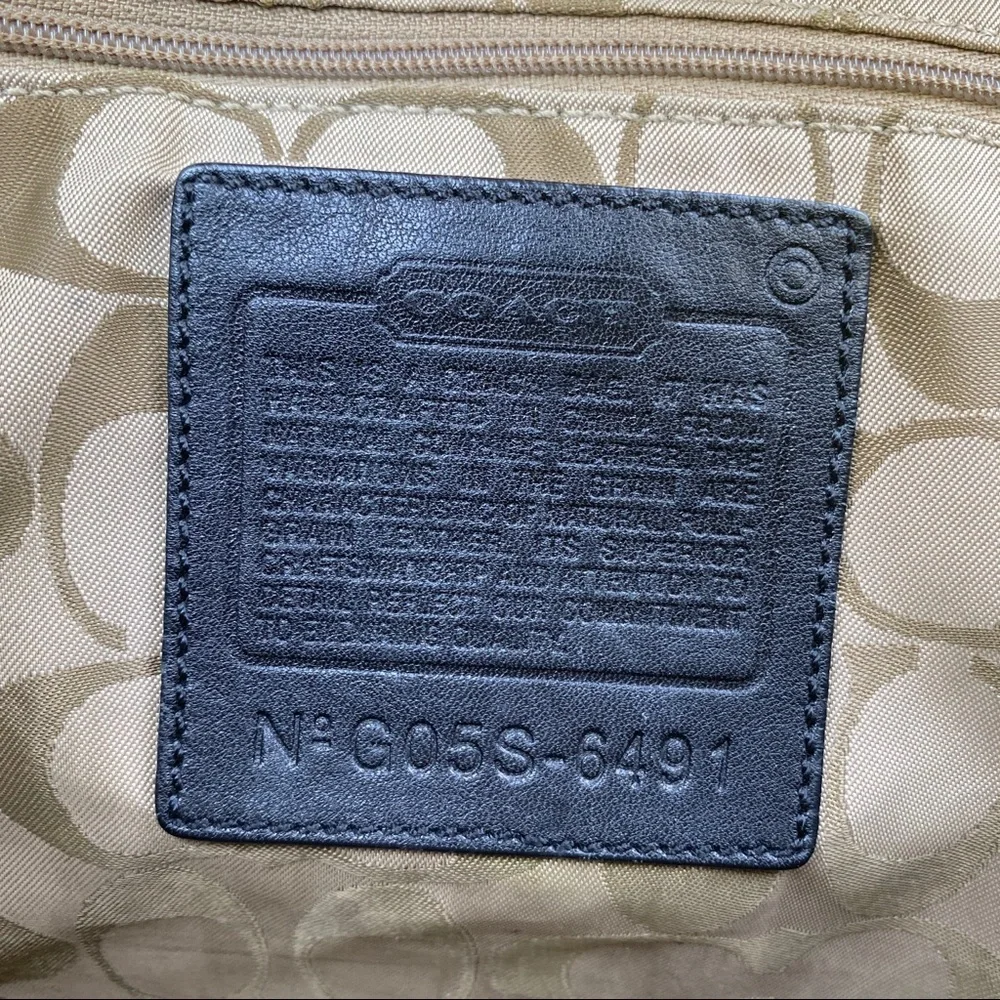 Coach sleek black